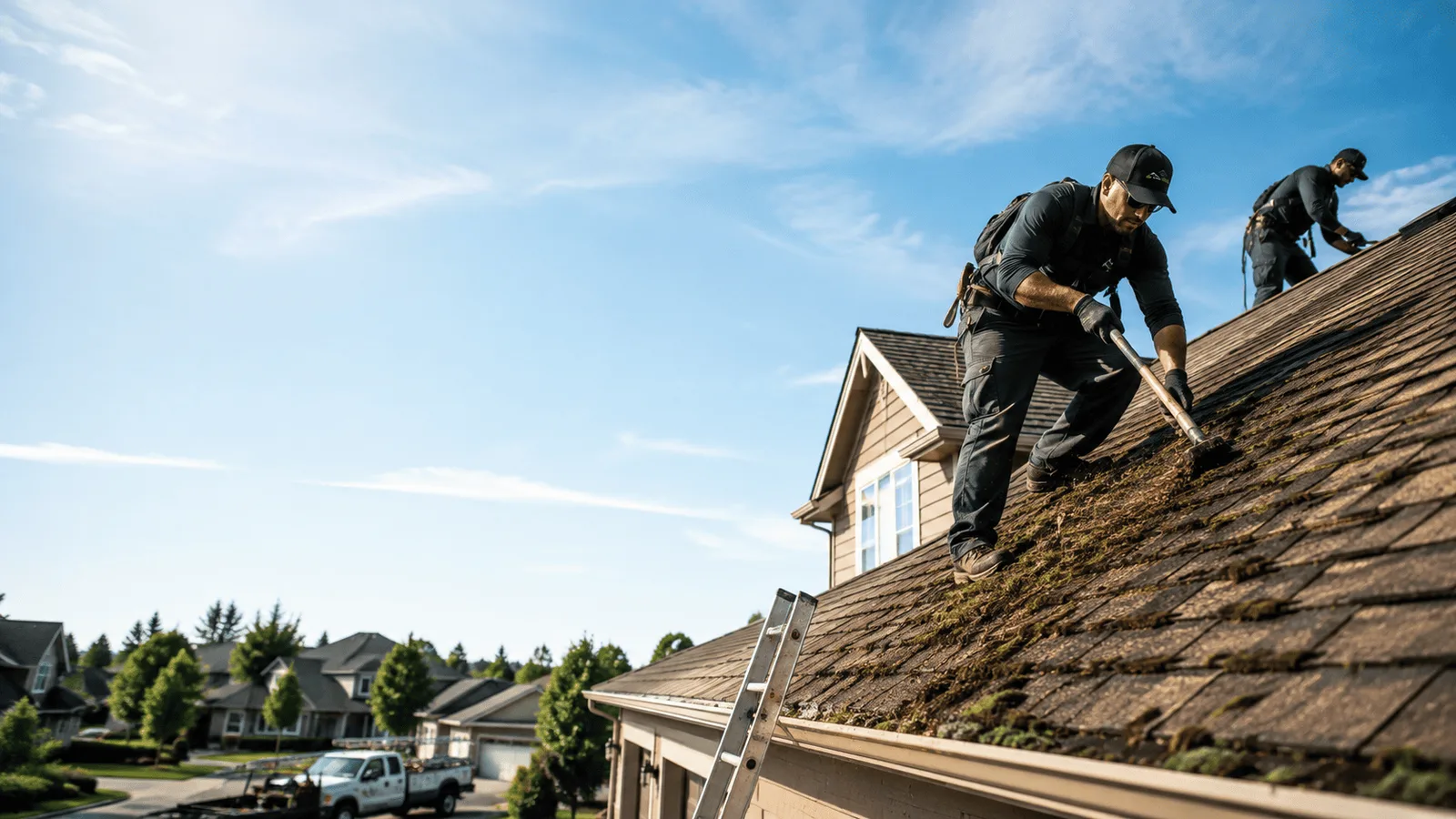 Roof Moss Removal in Lee, IL near me